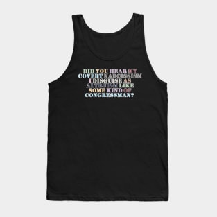 Covert Narcissism Tank Top